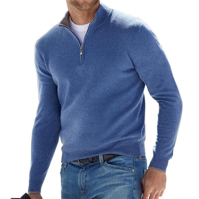 Pull Demi-Zip en Maille Premium