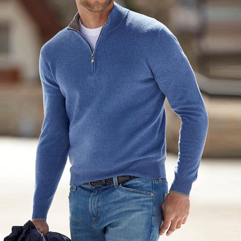 Pull Demi-Zip en Maille Premium