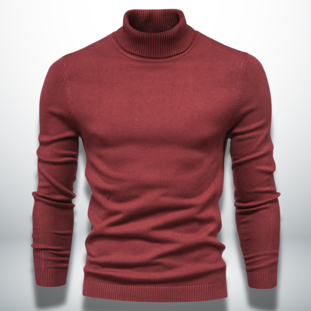 Chaleur Élégante – Pull Col Roulé
