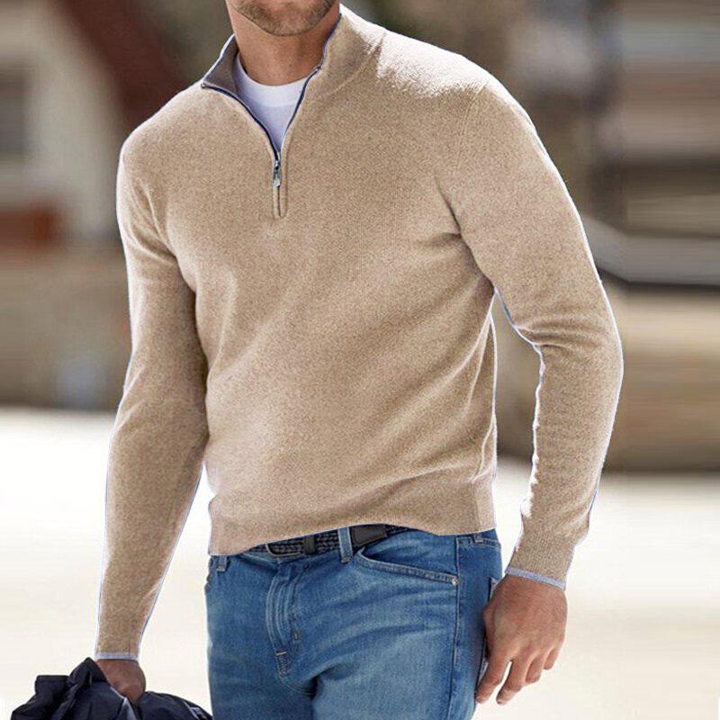 Pull Demi-Zip en Maille Premium