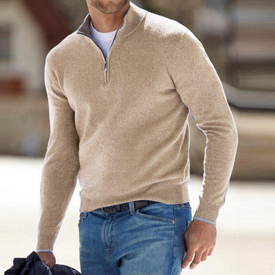 Pull Demi-Zip en Maille Premium