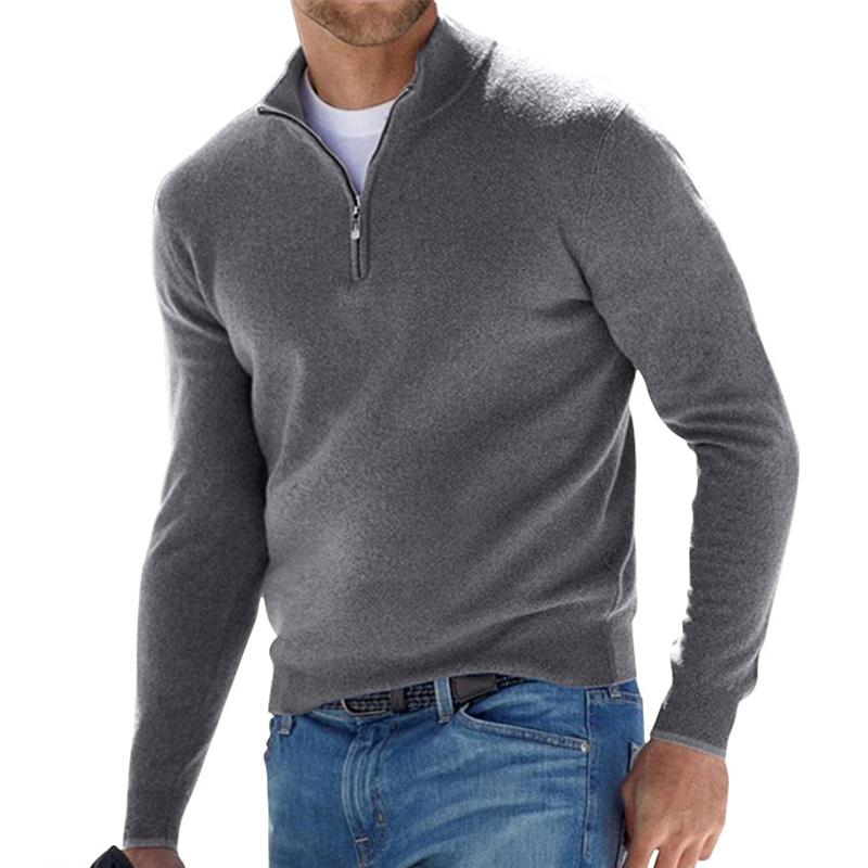 Pull Demi-Zip en Maille Premium