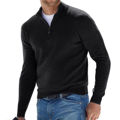 Pull Demi-Zip en Maille Premium