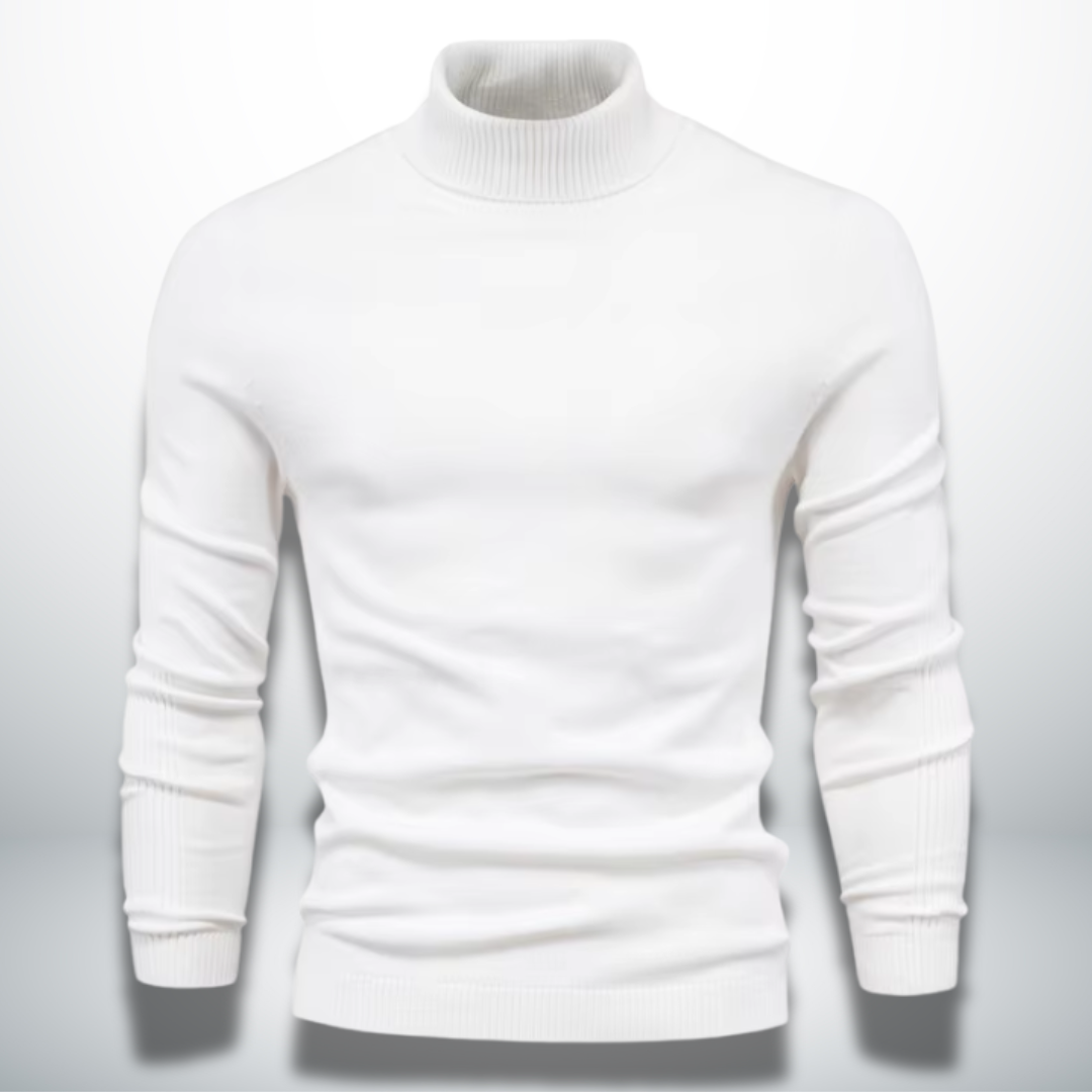 Chaleur Élégante – Pull Col Roulé