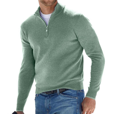 Pull Demi-Zip en Maille Premium