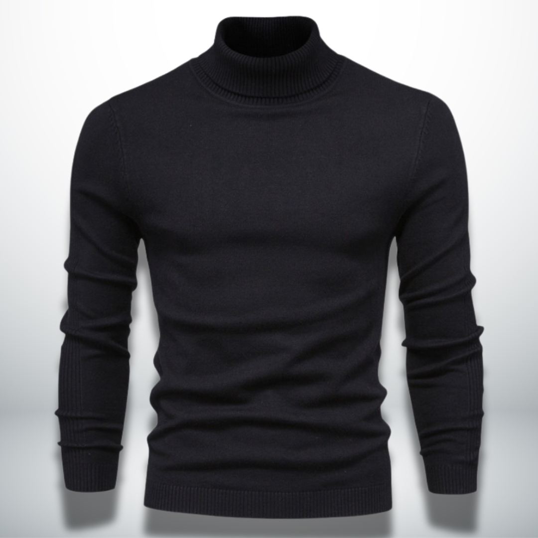 Chaleur Élégante – Pull Col Roulé