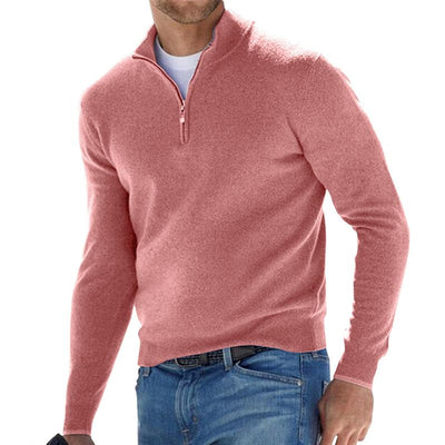 Pull Demi-Zip en Maille Premium