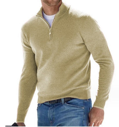 Pull Demi-Zip en Maille Premium